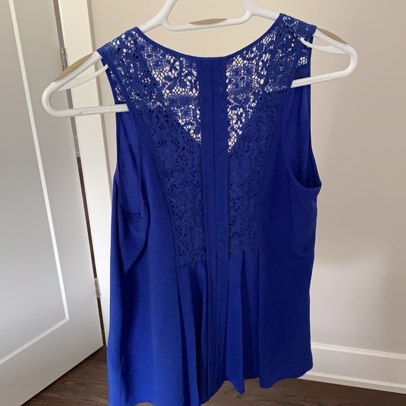 Rebecca Taylor Silk Lace Back Top - Picture 2 of 4